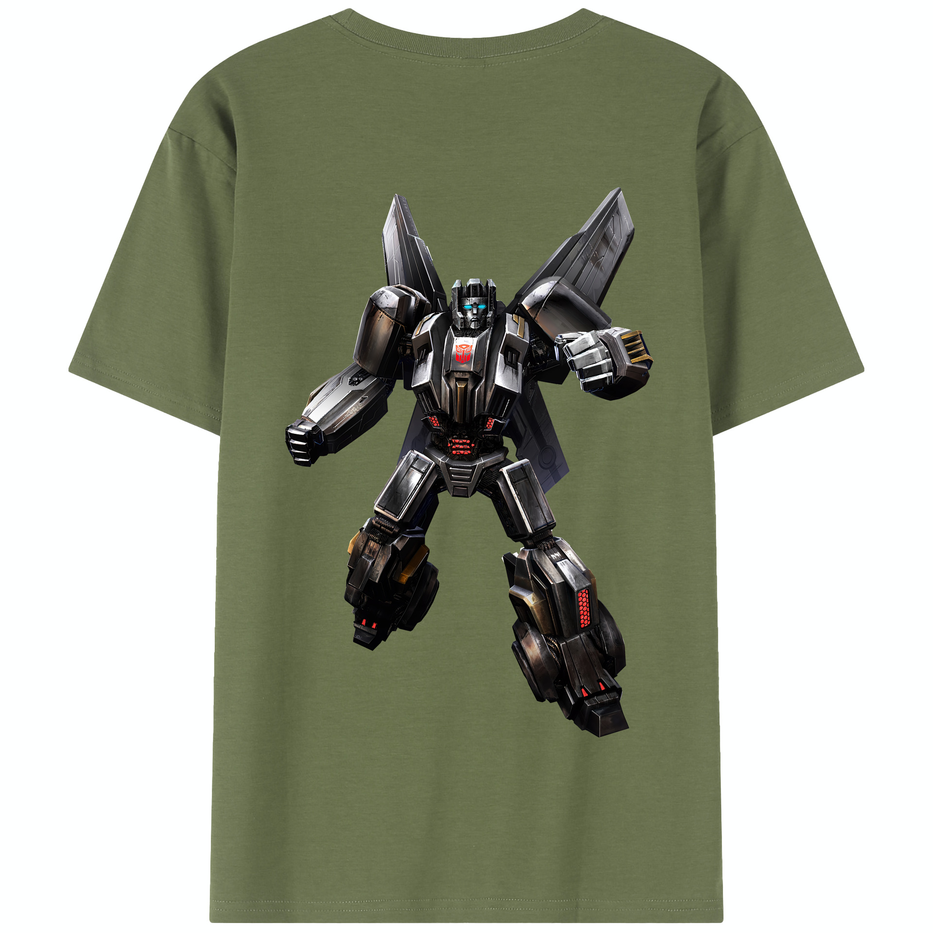（画像用） Transformers トランスフォーマー 綿100％半袖Tシャツ（背面プリント）